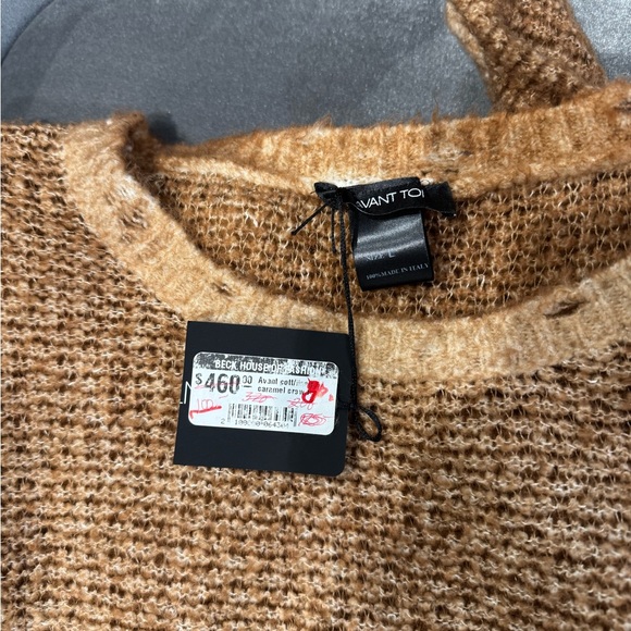 Avant Toi Textured Tan Sweater - Picture 3 of 3